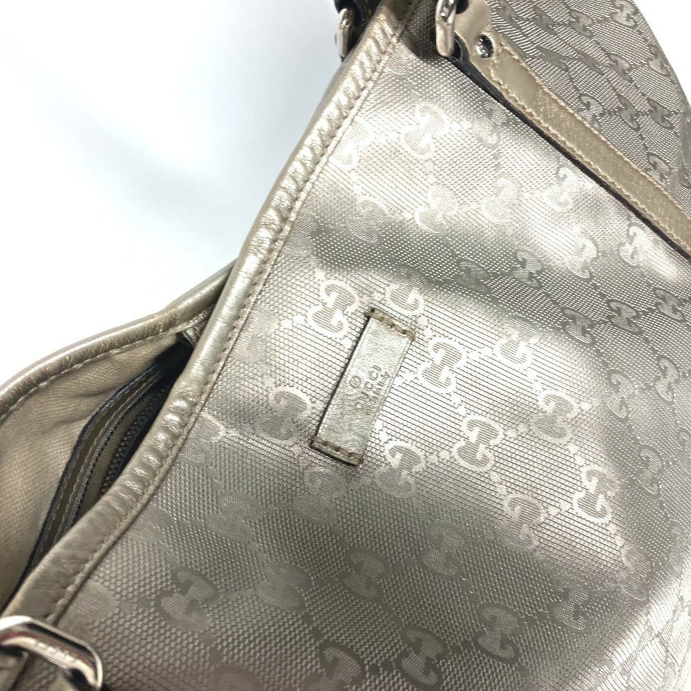 GUCCI GG Imprime Logo Bag Shoulder Tote Beige - Picture 11 of 15
